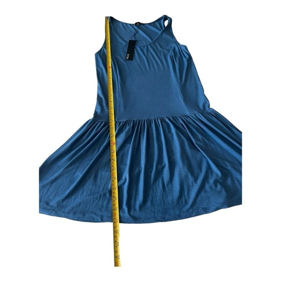 (2) Krisa X Revolve Siro Micro Modal Drop Waist Tank Dress Indigo & Purple NEW - Picture 10 of 15